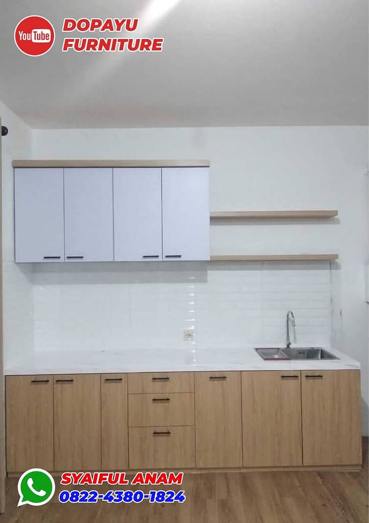 gambar kitchen set minimalis hpl